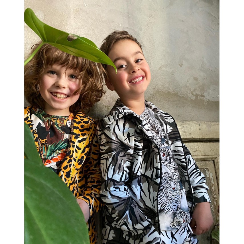 Hey Popinjay! Hoodie with zip organic cotton for boys Hey Popinjay! Hoodie with zip organic cotton for boys