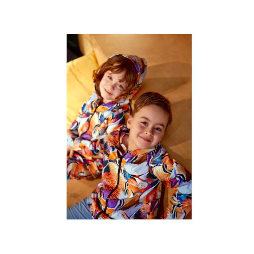 Hey Popinjay! Sweat zippé à capuche en coton bio pour garçon Hey Popinjay! Sweat zippé à capuche en coton bio pour garçon