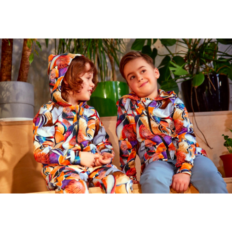 Hey Popinjay! Sweat zippé à capuche en coton bio pour garçon Hey Popinjay! Sweat zippé à capuche en coton bio pour garçon