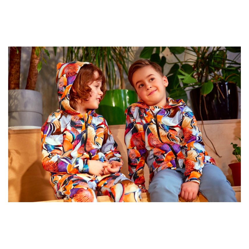 Hey Popinjay! Hoodie with zip organic cotton for boys