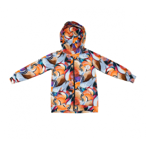 Hey Popinjay! Sweat zippé à capuche en coton bio pour garçon Hey Popinjay! Sweat zippé à capuche en coton bio pour garçon