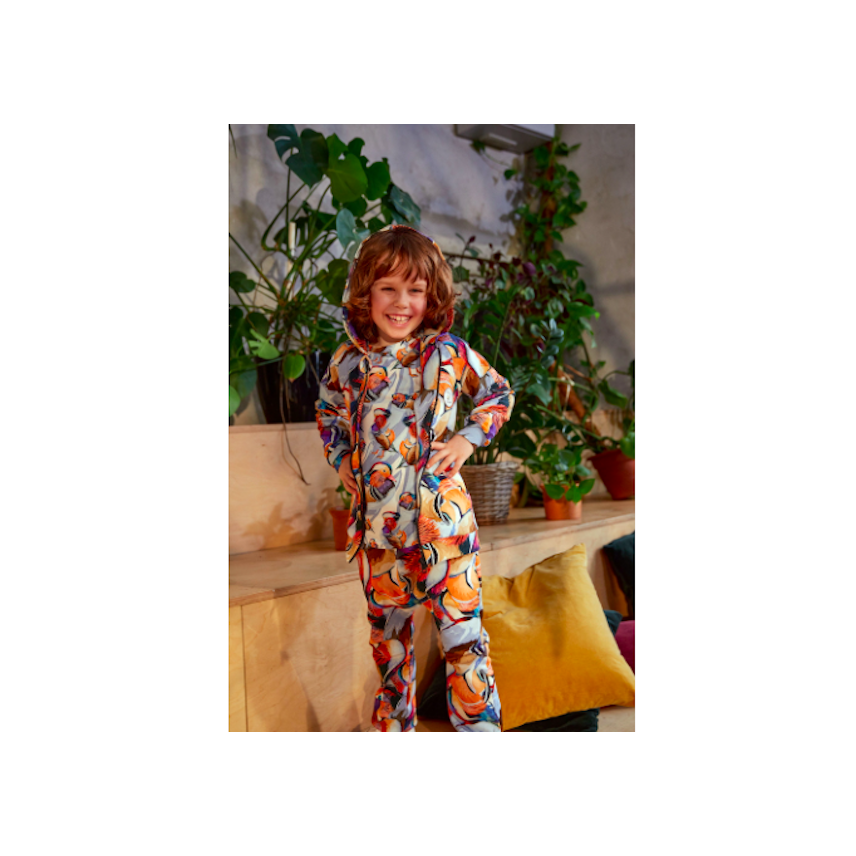 Hey Popinjay! Sweat zippé à capuche en coton bio pour garçon