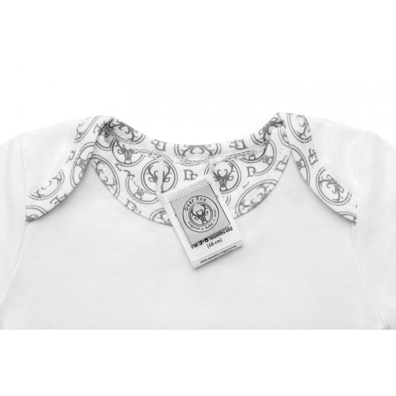 Langarm-Bodysuit - Weiß