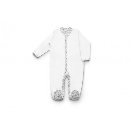 Pyjama avec pieds - Blanc