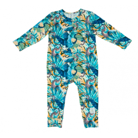 Hey Popinjay! Barboteuse, tout en un, en coton bio pour bébé Hey Popinjay! Barboteuse, tout en un, en coton bio pour bébé