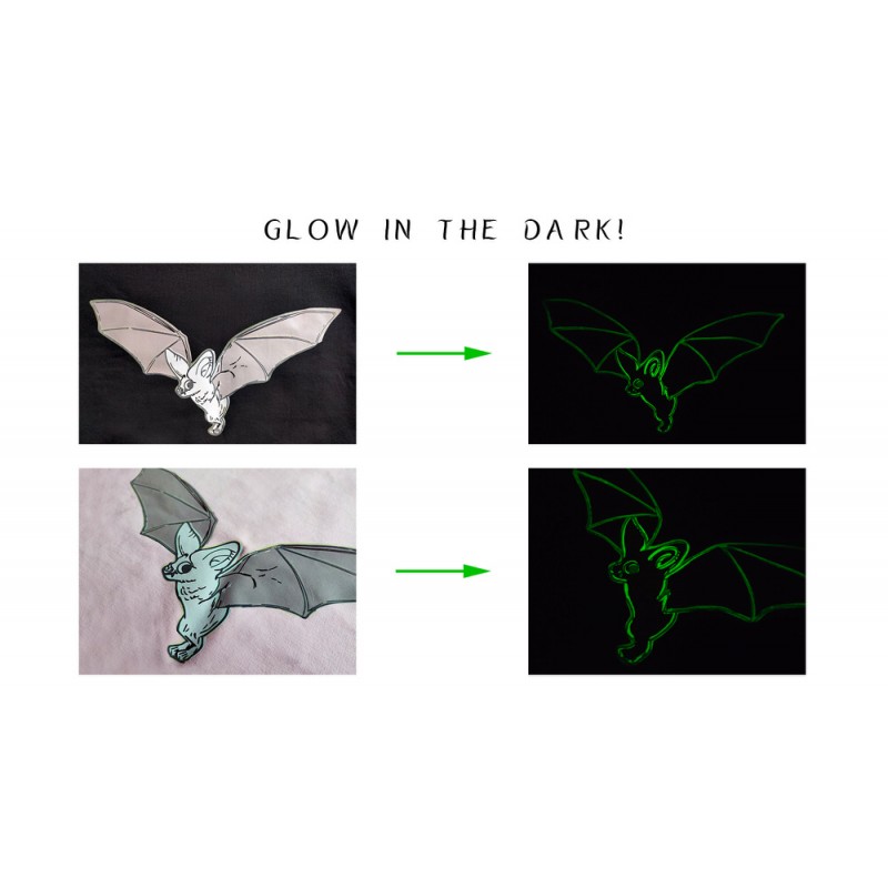 T-shirt glow in the dark - Pink Bat