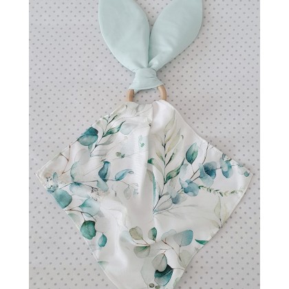 Soft toy-teether Bunny - Eucalyptus