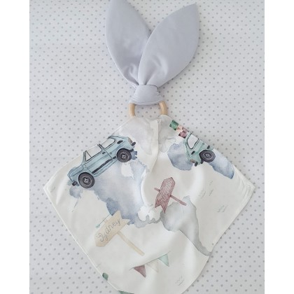 Soft toy-teether Bunny - Cars
