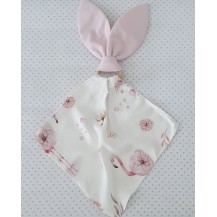Doudou-dentition Lapin - Flamants roses Doudou-dentition Lapin - Flamants roses