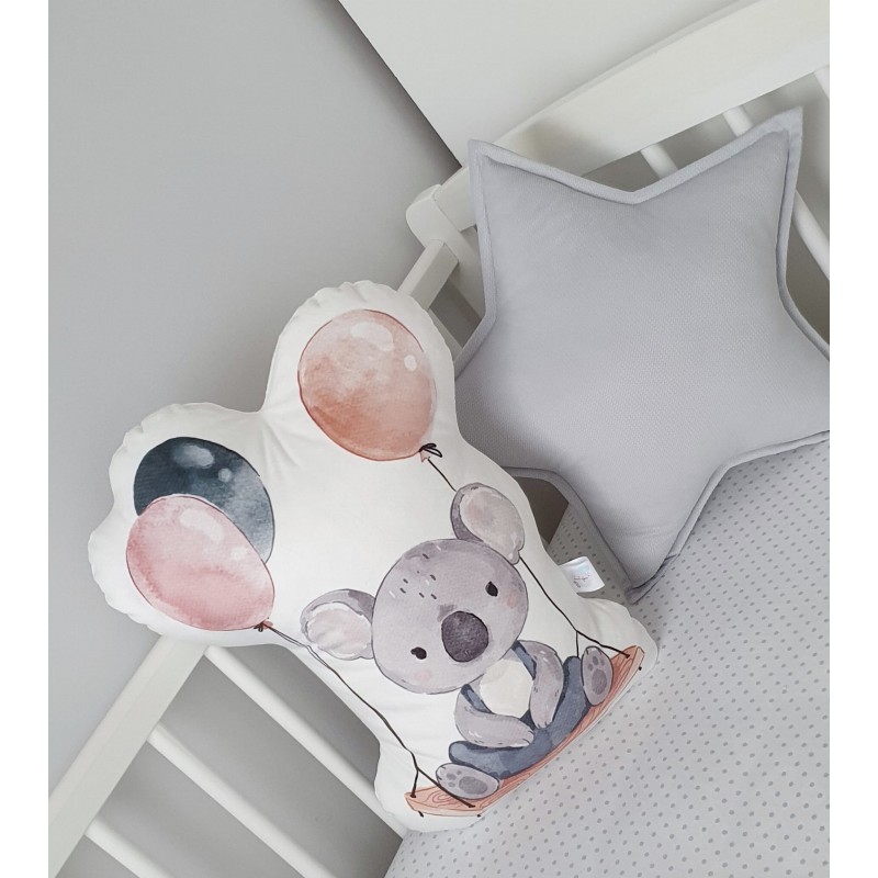 Decorative velvet pillow for children