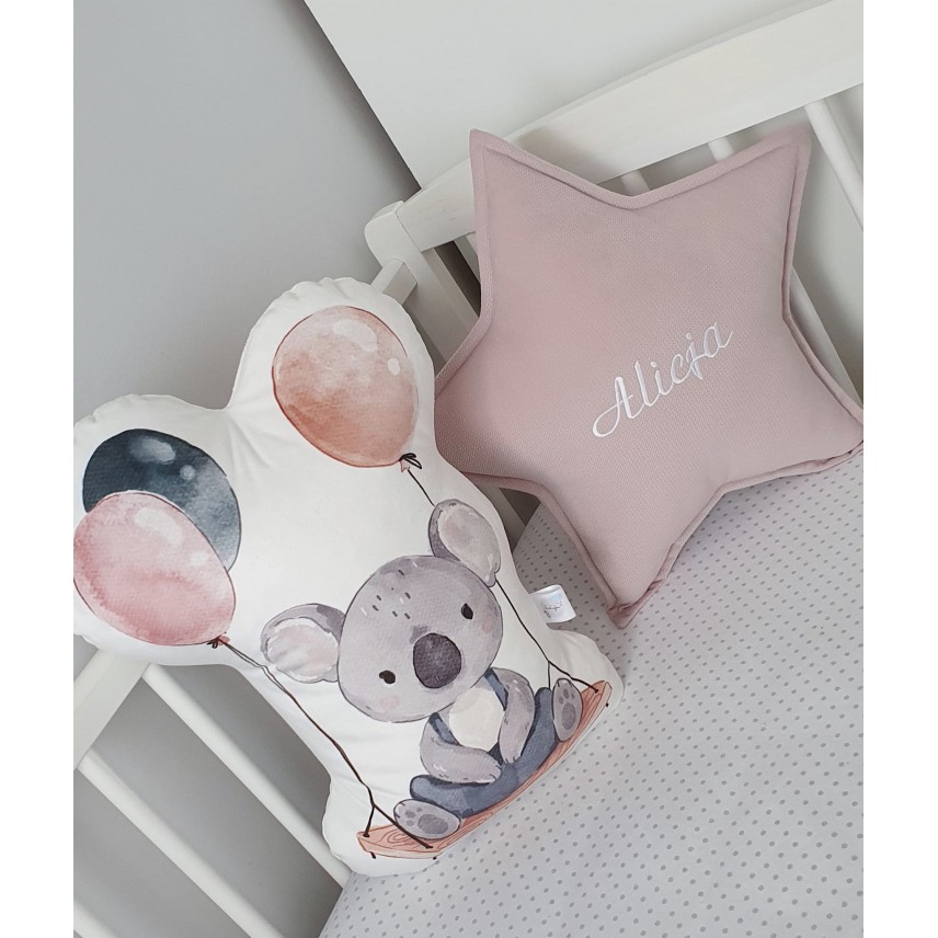 Coussin décoratif en velours pour enfant