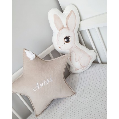 Decorative velvet pillow - Bunny