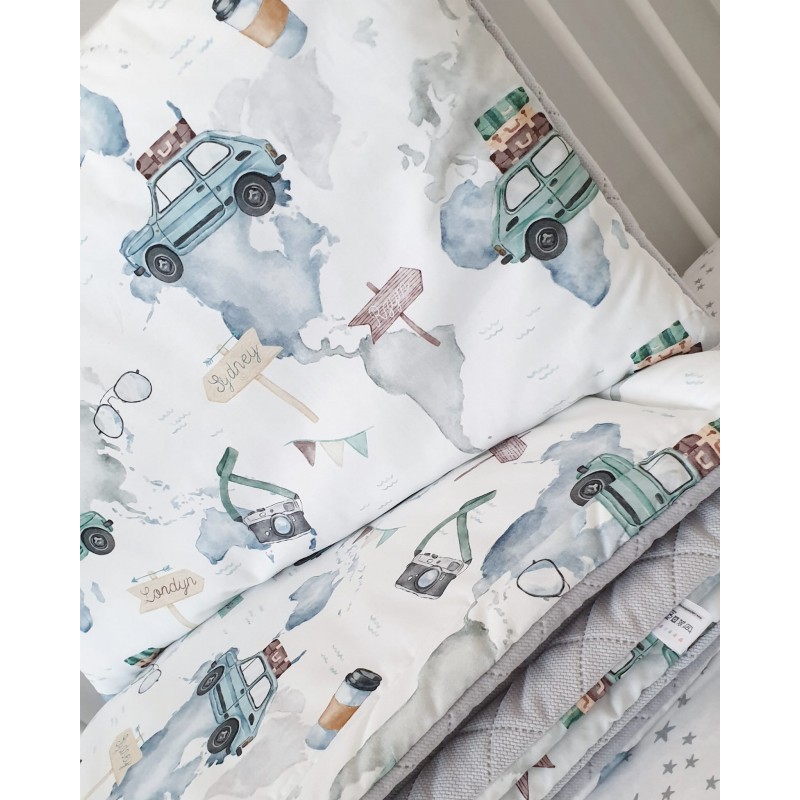 Bedding set with filling to stroller/crib - Cars