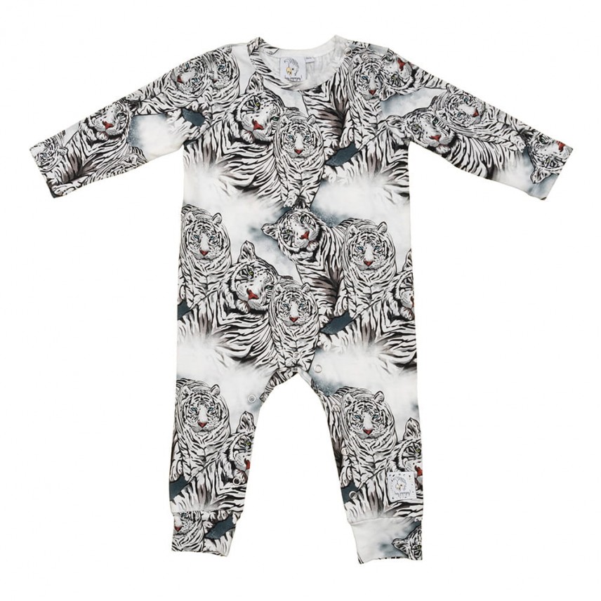 Hey Popinjay! Barboteuse, tout en un, en coton bio pour bébé Hey Popinjay! Barboteuse, tout en un, en coton bio pour bébé