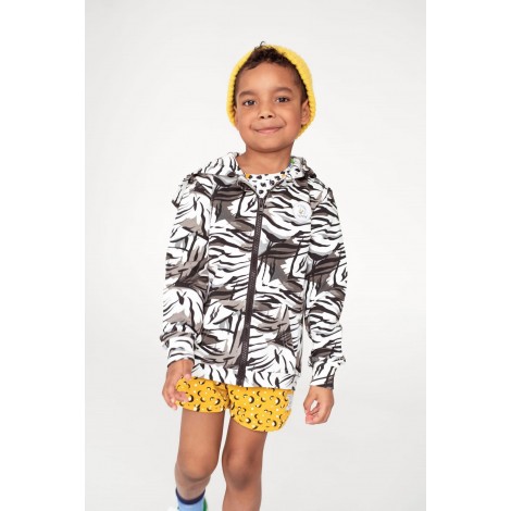 Hey Popinjay! Sweat zippé à capuche en coton bio pour garçon Hey Popinjay! Sweat zippé à capuche en coton bio pour garçon