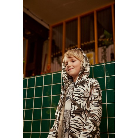 Hey Popinjay! Sweat zippé à capuche en coton bio pour garçon Hey Popinjay! Sweat zippé à capuche en coton bio pour garçon