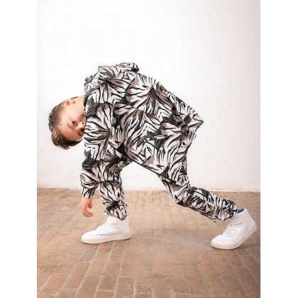 Hey Popinjay! Sweat zippé à capuche en coton bio pour garçon