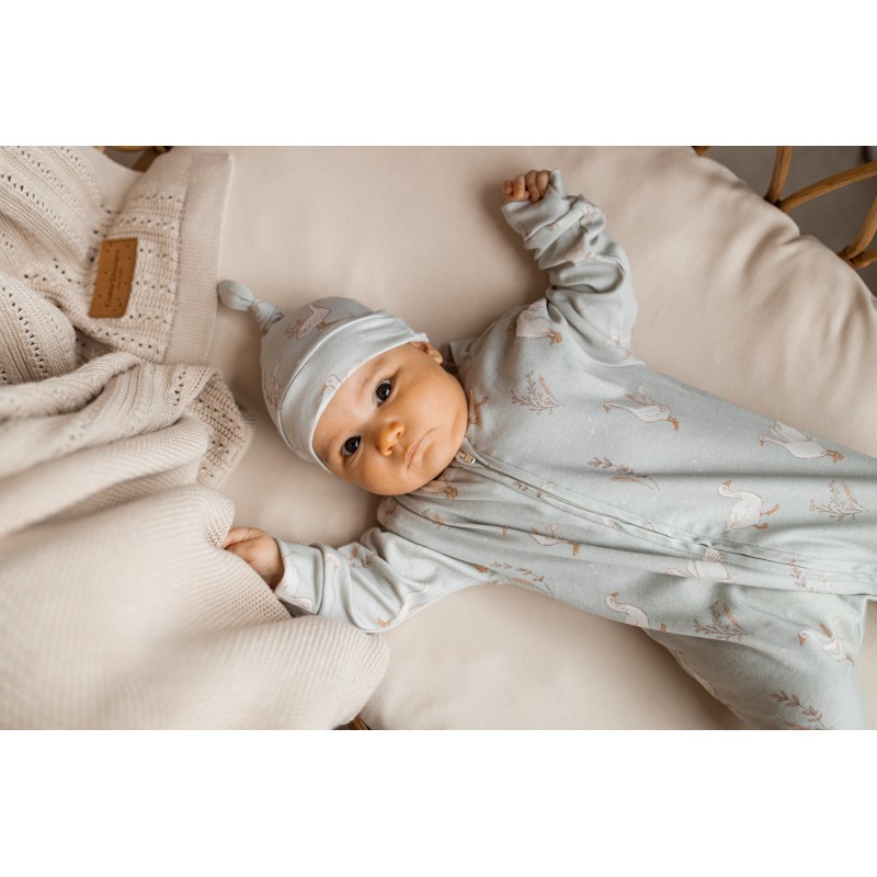 Romper / Pyjama - Glückliche Gänse Olivgrün