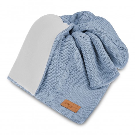 Couverture chaude en coton avec polaire - Océan Bleu Couverture chaude en coton avec polaire - Océan Bleu