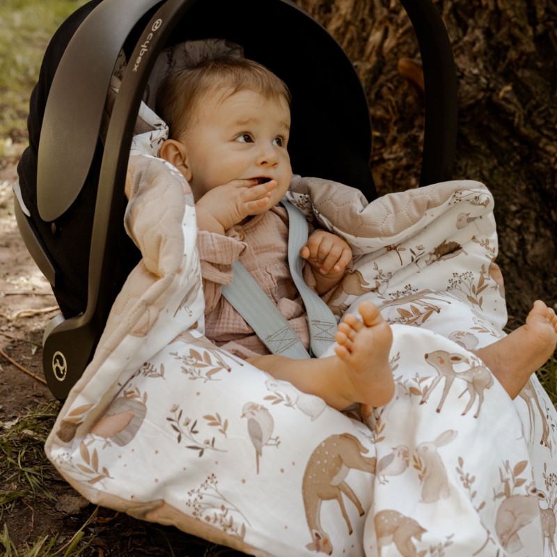 Car seat blanket 3in1 - Forest Friends