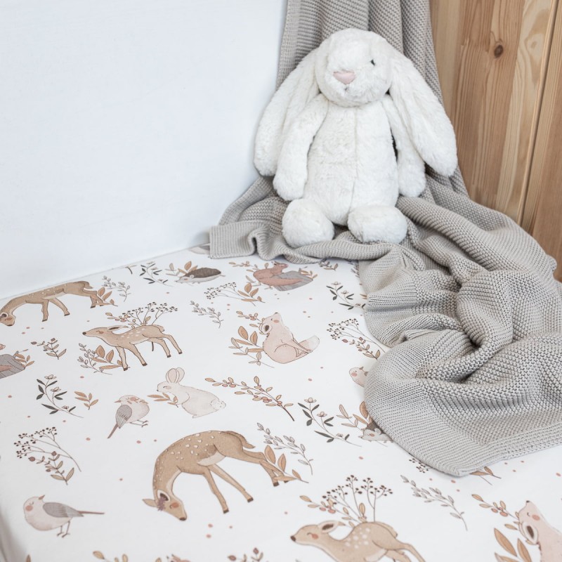 Bedsheet 70x140cm - Forest Friends