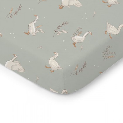 Bedsheet 120x60cm - Happy Goose Olive