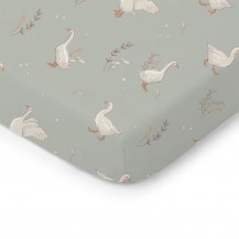 Drap-housse 120x60cm - Bonne Oie Olive Drap-housse 120x60cm - Bonne Oie Olive