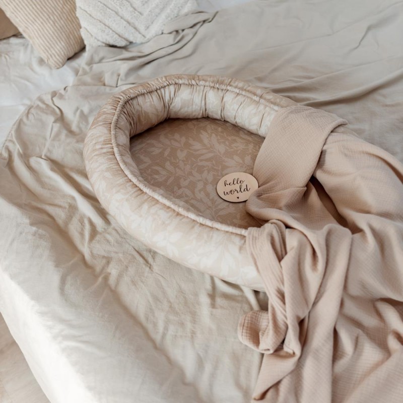 Baby Nest / Kokon 2in1 - Musselin Beige Mantulien