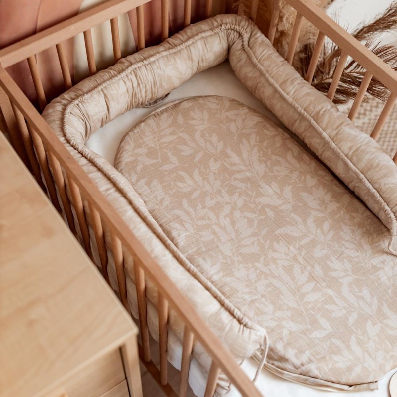 Baby Nest / Kokon 2in1 - Musselin Beige Mantulien