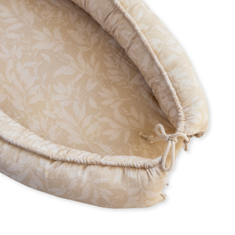 Baby nest / cocoon 2in1 - muslin Beige Mantulien