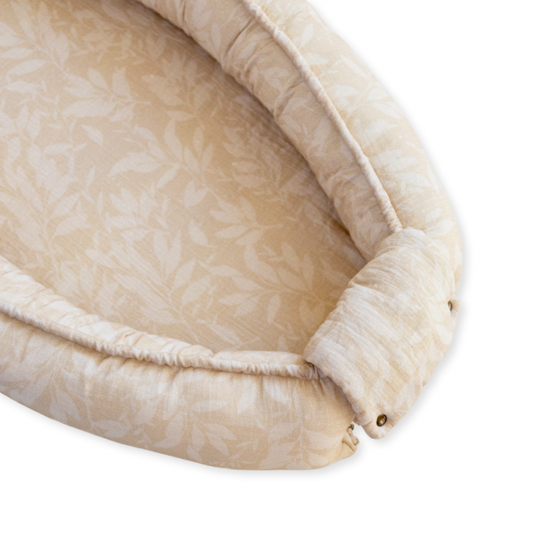 Baby Nest / Kokon 2in1 - Musselin Beige Mantulien