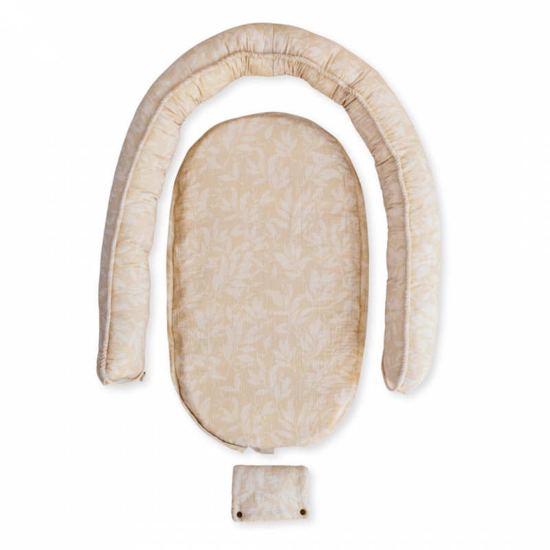 Baby Nest / Kokon 2in1 - Musselin Beige Mantulien