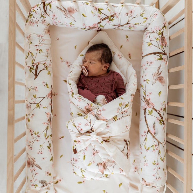 Baby wrap double-sided - Arrival of Birds