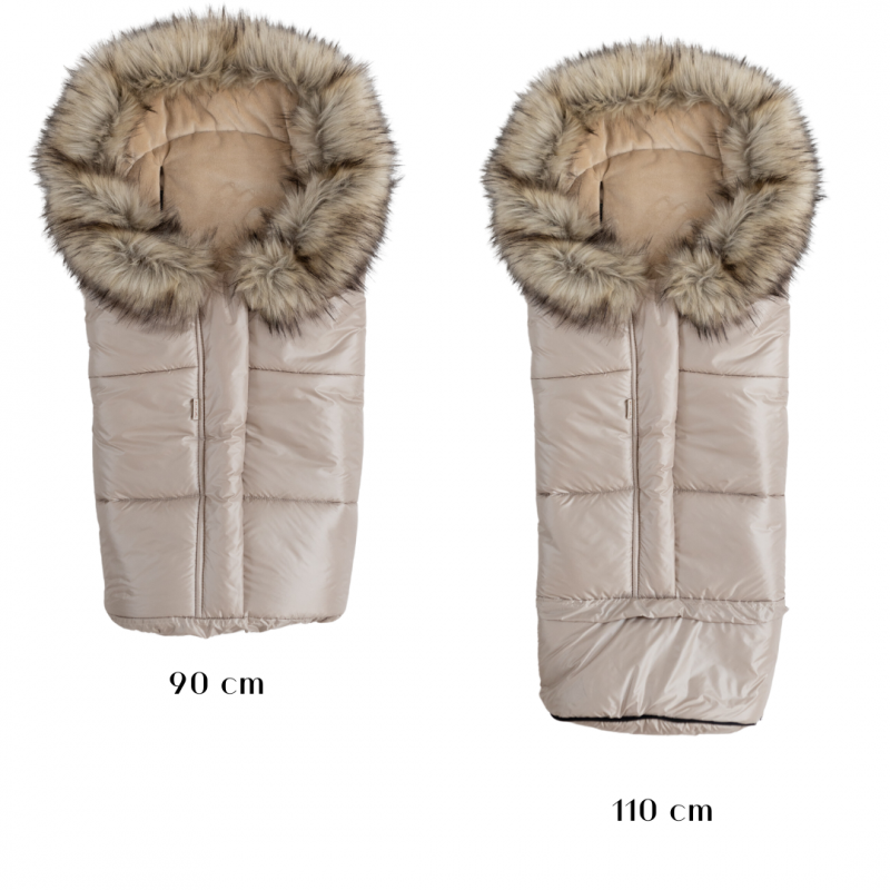Fußsack für Kinderwagen 3in1 wasserdicht - Beige