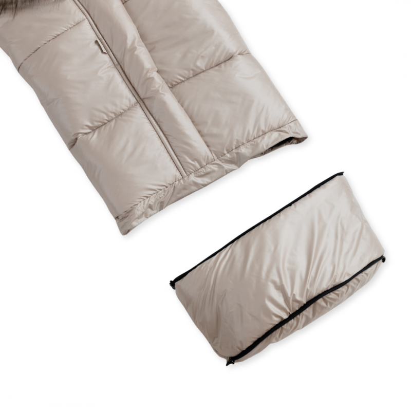 Fußsack für Kinderwagen 3in1 wasserdicht - Beige