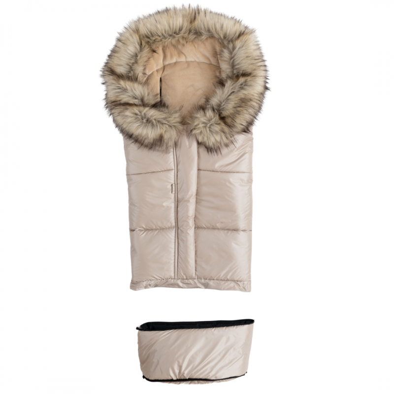 Fußsack für Kinderwagen 3in1 wasserdicht - Beige
