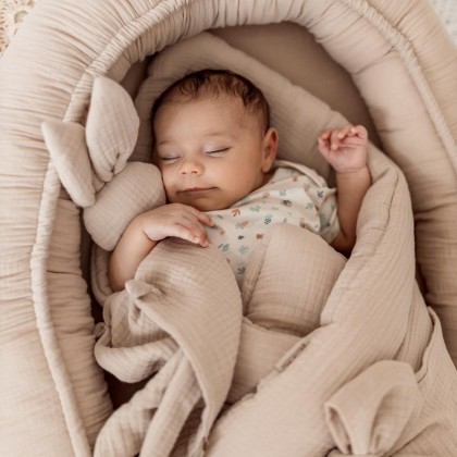 Doudou aus Musselin - Hase Beige