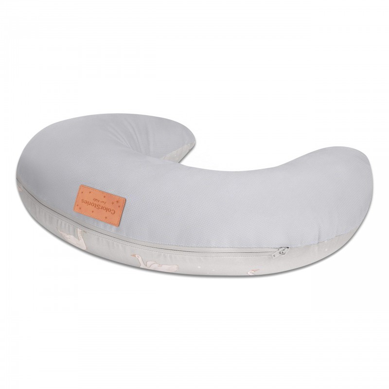 Nursing pillow - Happy Geese Olive