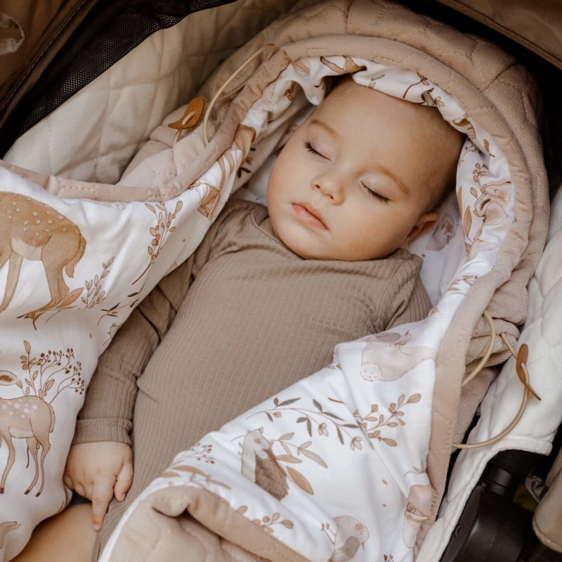 Fußsack für Kinderwagen 3in1 - Waldfreunde