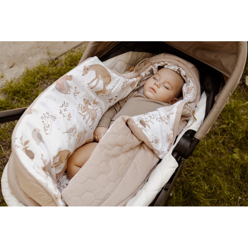 Fußsack für Kinderwagen 3in1 - Waldfreunde
