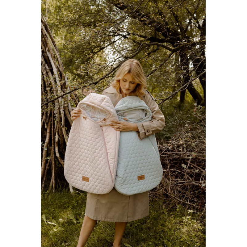 Fußsack für Kinderwagen 3in1 - Happy Geese Olive