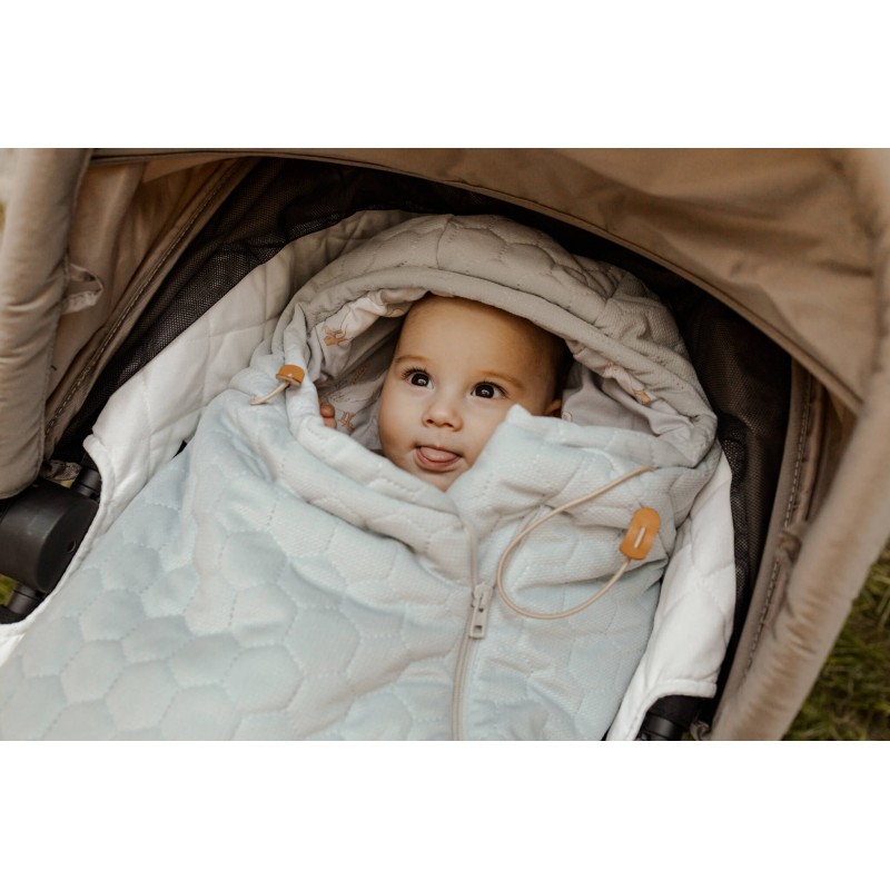 Fußsack für Kinderwagen 3in1 - Happy Geese Olive