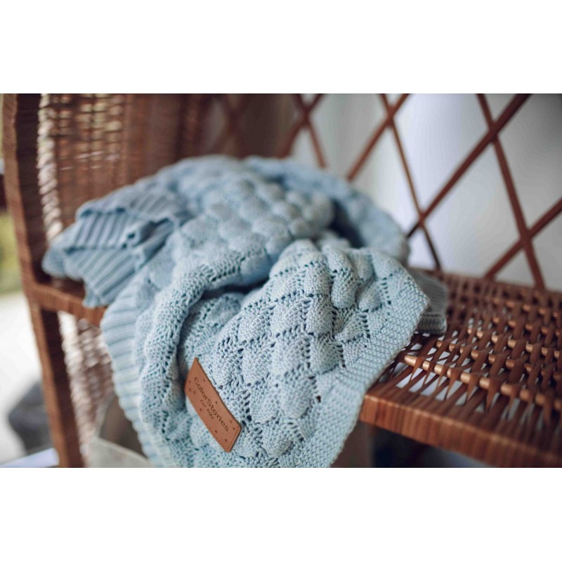 Bamboo blanket Fema - Aqua