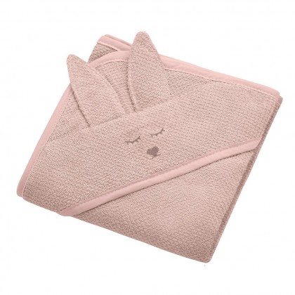 Towel with hood - Dirty Pink
