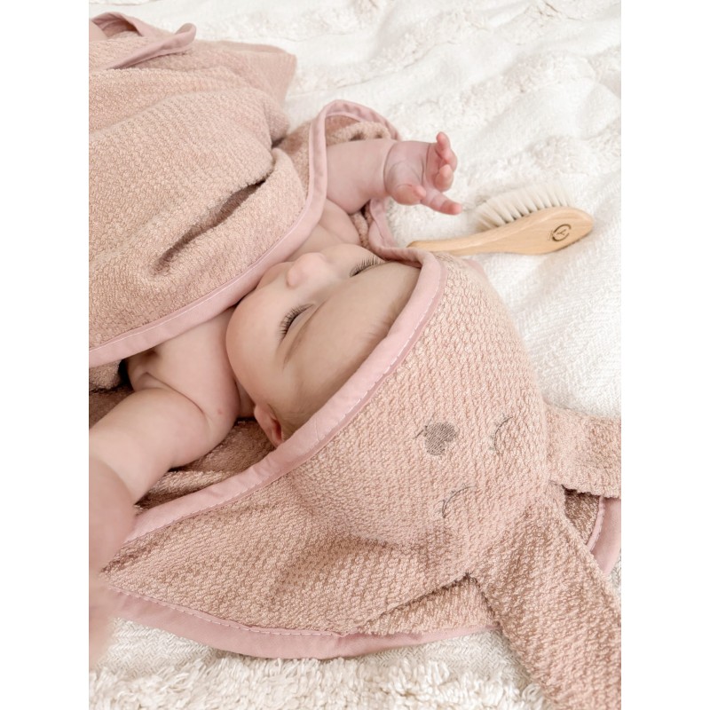 Handtuch mit Kapuze - Schmutziges Pink
