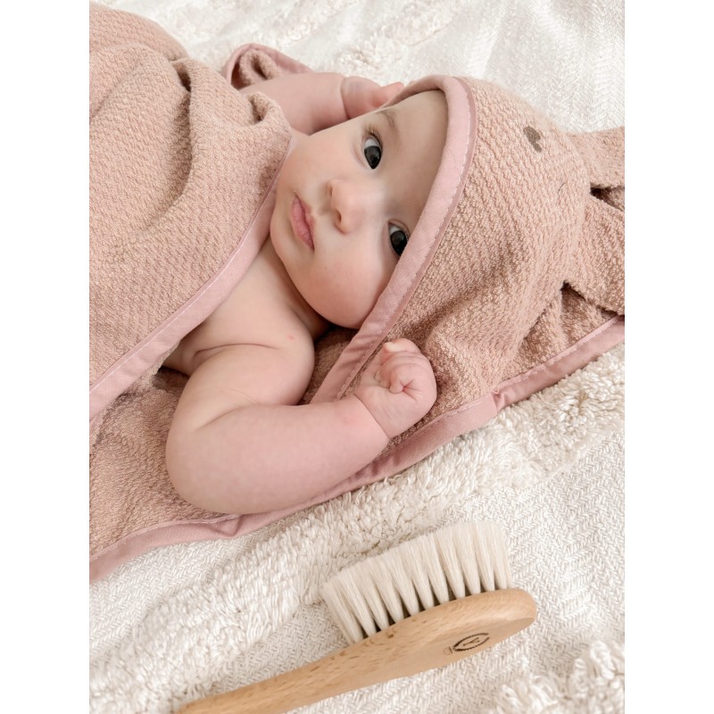 Handtuch mit Kapuze - Schmutziges Pink