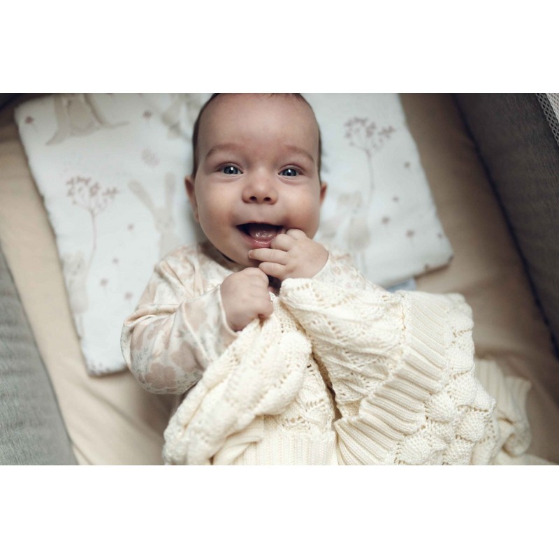 Bamboo blanket Fema - Cream