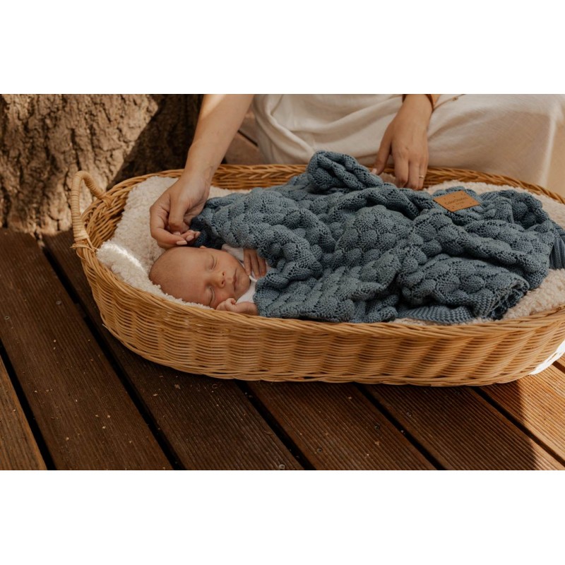 Bamboo blanket Fema - Ocean Blue