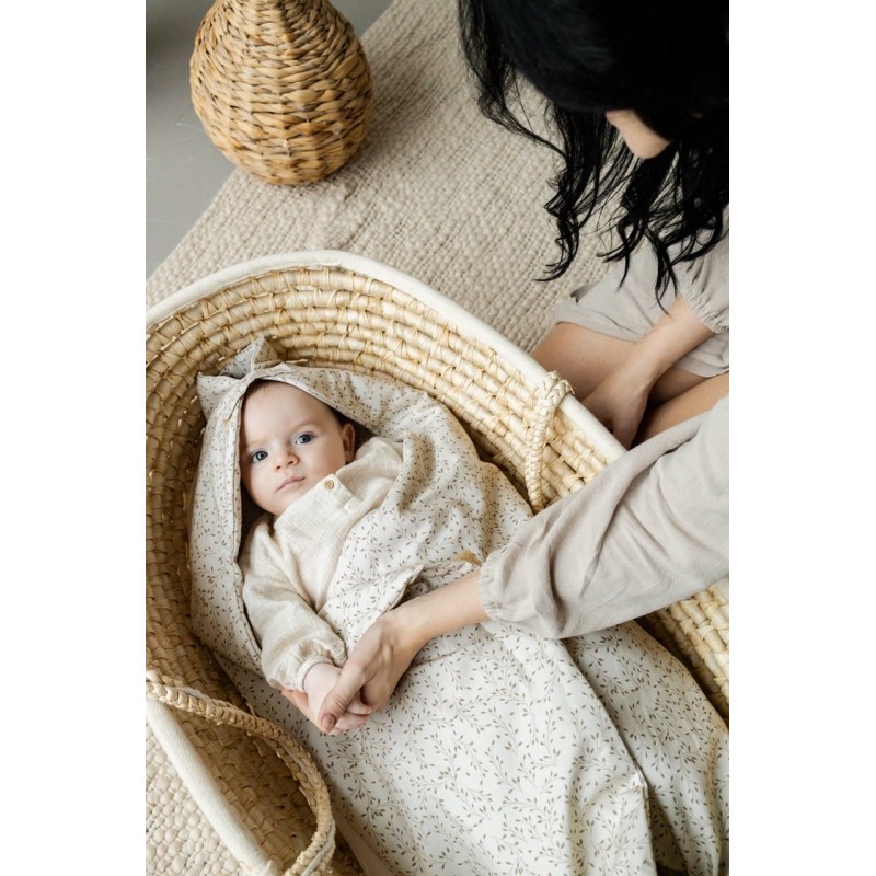 Spring/summer car seat swaddle - Herbs