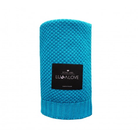 Couverture Bambou pour bebe - Turquoise Lullalove Couverture Bambou pour bebe - Turquoise Lullalove